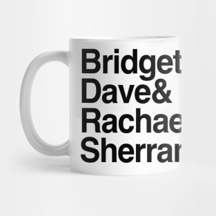 SQUAWKING DEAD Host Names (Black Text) Mug